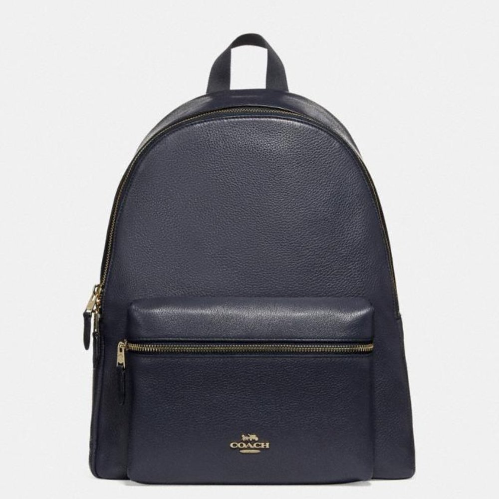 Coach Large Charlie Backpack - midnight navy